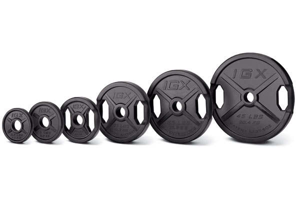 New Iron Grip Urethane 12-Sided Olympic Plates (3,655 lbs)